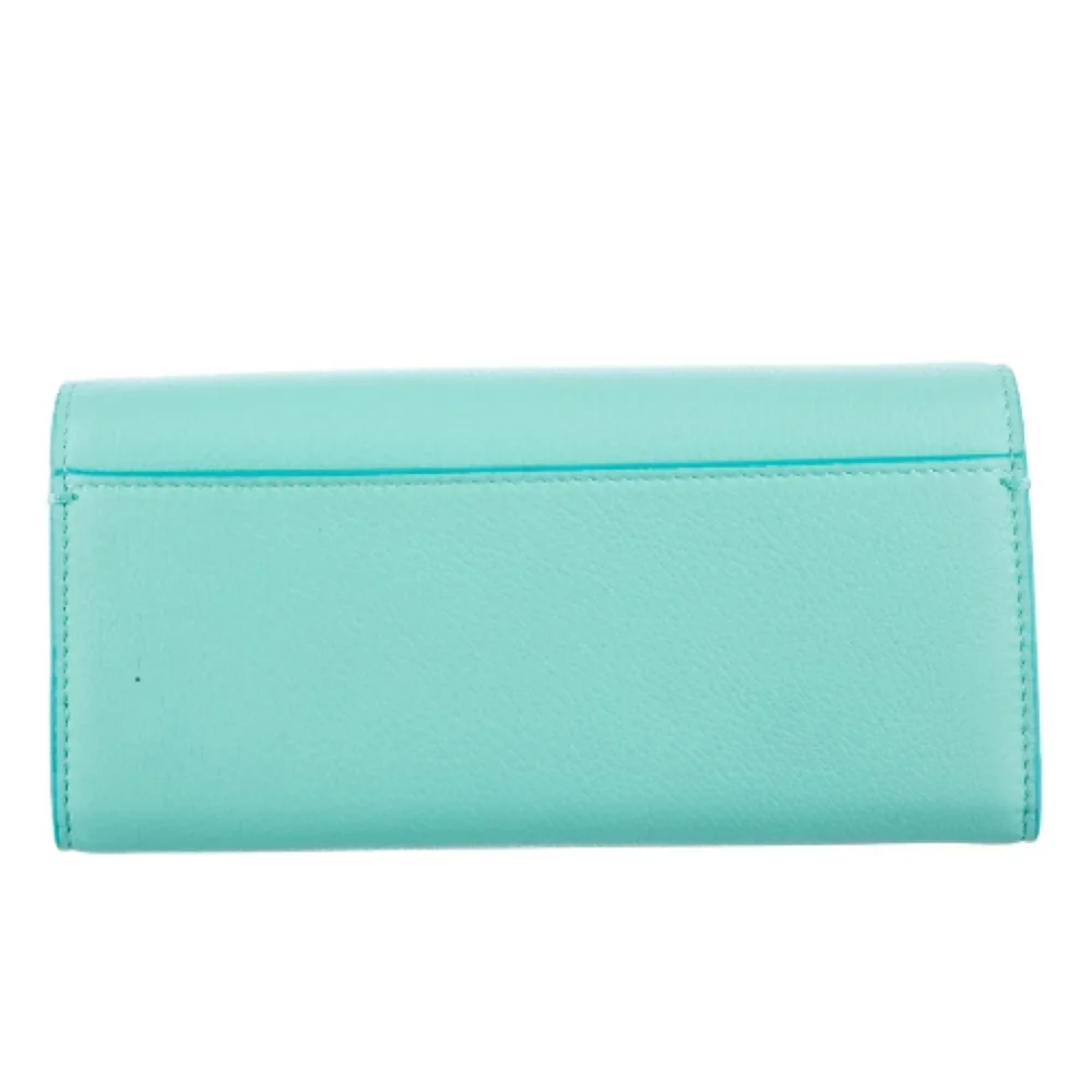Tiffany & Co. NWOT, Women's, Continental Wallet, Snap Closure, Color Turquoise - Picture 2 of 16